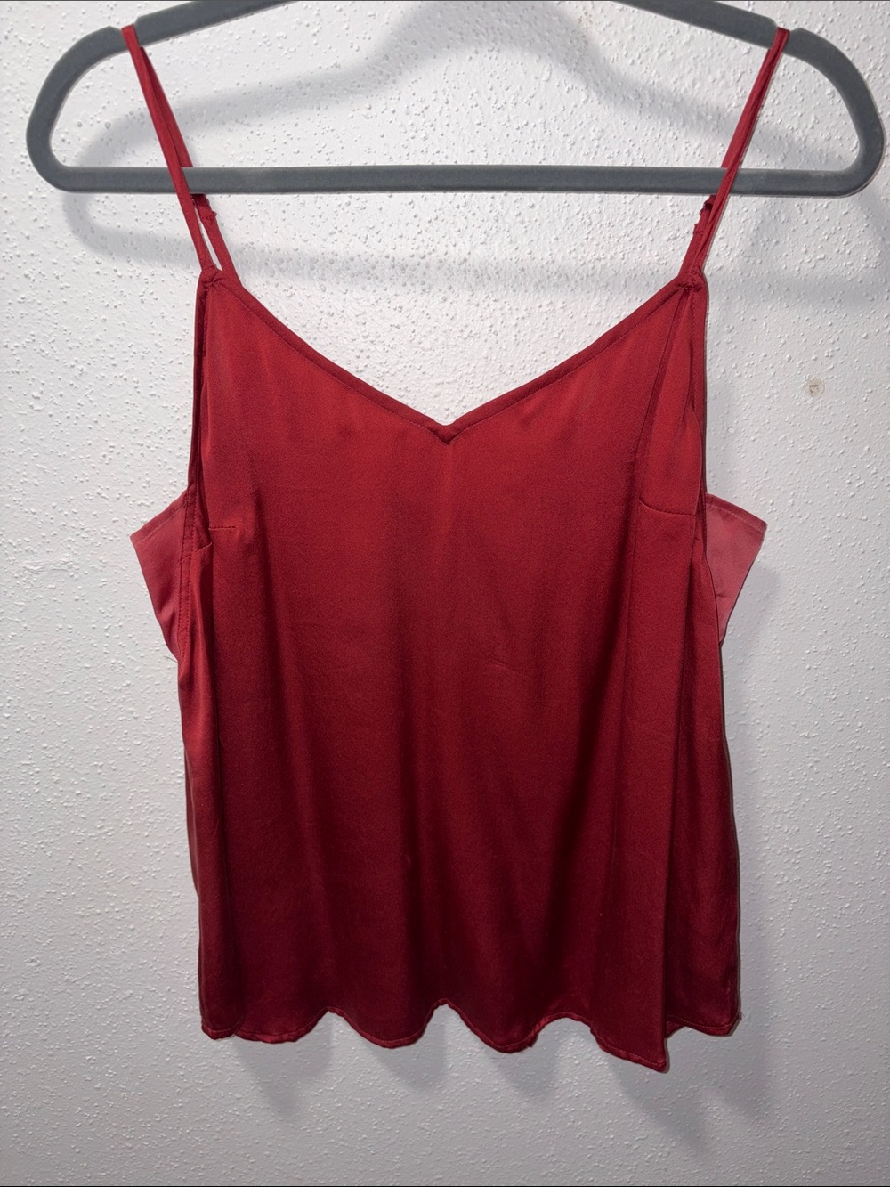 Silk Dusty Red Cami Top
